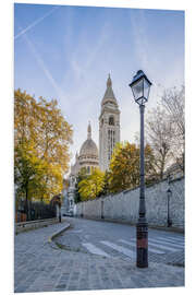 Foam board print Sacré-Coeur de Montmartre Basilica in Autumn, Paris