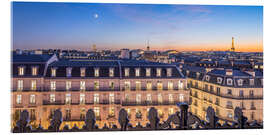 Akryylilasitaulu Above the roofs of Paris