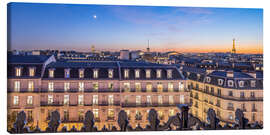 Canvas print Above the roofs of Paris