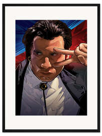 Gerahmter Kunstdruck Pulp Fiction Vega