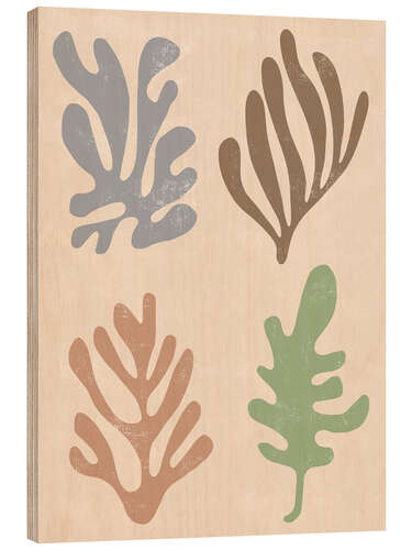 Tableau en bois Matisse Leaves Decoupes