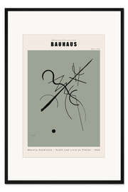 Gerahmter Kunstdruck Bauhaus - Punkt und Linie zu Fläche, 1925