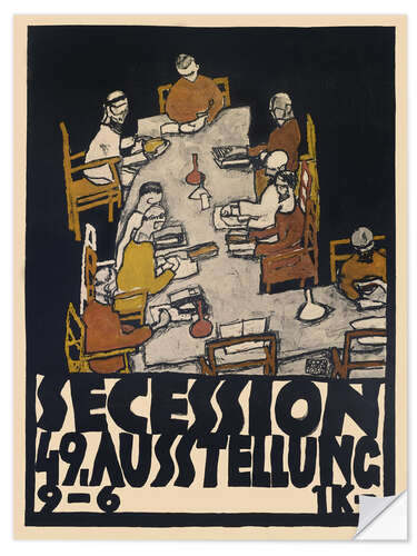 Selvklebende plakat Secession 49. Exhibition, 1918