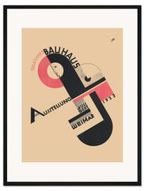 Gerahmter Kunstdruck Bauhaus Ausstellung Weimar I, 1923