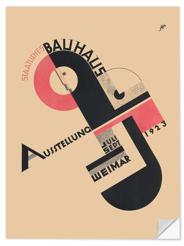 Autocolante decorativo Bauhaus Exhibition Weimar I, 1923