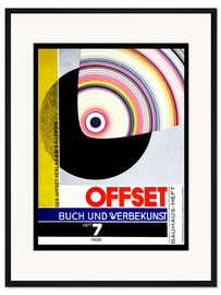 Gerahmter Kunstdruck Offset Buch und Werbekunst, 1926