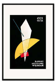 Gerahmter Kunstdruck Bauhausausstellung Weimar, 1923