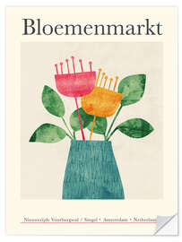 Wandsticker  Flower Market - Bloemenmarkt Amsterdam - Tracie Andrews