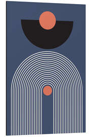 Magnettafel Rainbow Sundown blue