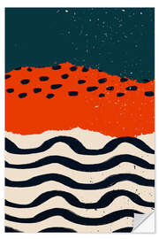 Wall sticker Abstract waves I