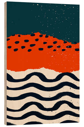 Trebilde Abstract waves I