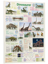 Foam board print Dinosaurs (Danish)