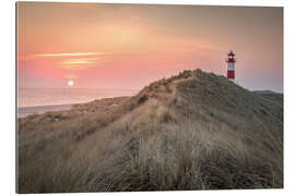 Gallery print Sunrise at the List-Ost lighthouse on Sylt