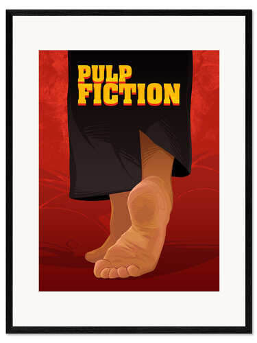 Ingelijste kunstdruk Pulp Fiction, Mia Feet