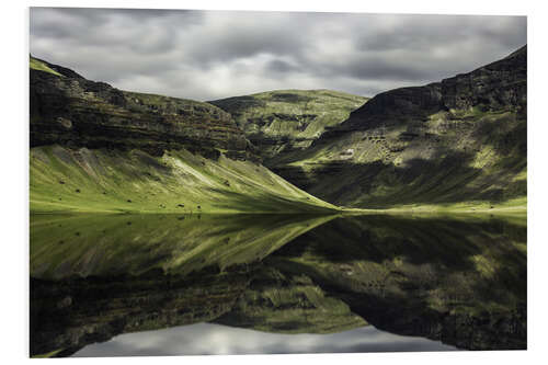 Foam board print Icelandic mountains