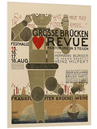 Hartschaumbild Große Brücken Revue, 1926
