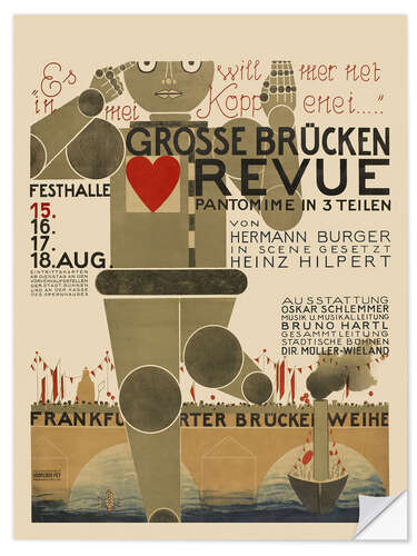 Wall sticker Great Bridge Revue, 1926 (German)