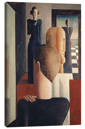 Leinwandbild Interior with Five Figures, Roman, 1925