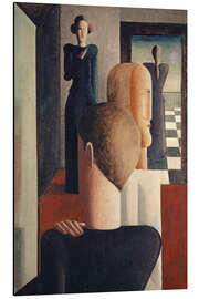 Magnettafel Interior with Five Figures, Roman, 1925
