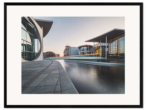 Framed art print Berlin-Paul Löbe House and the German Reichstag building