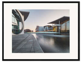 Framed art print Berlin-Paul Löbe House and the German Reichstag building
