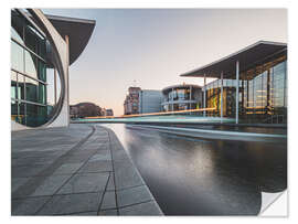 Autocolante decorativo Berlin-Paul Löbe House and the German Reichstag building