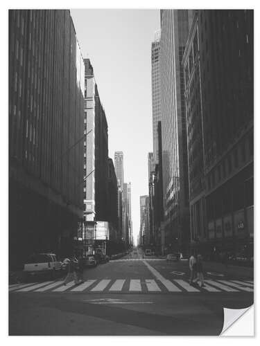 Vinilo para la pared Street canyon, Manhattan