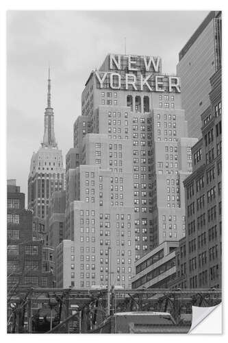 Selvklebende plakat Hotel New Yorker