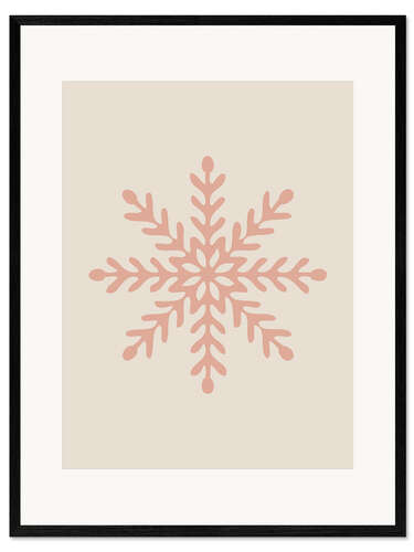 Framed art print Snowflake