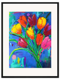 Gerahmter Kunstdruck Tulpen