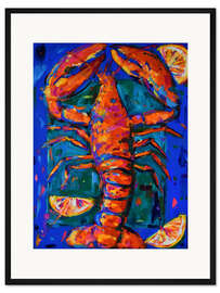 Gerahmter Kunstdruck Hummer