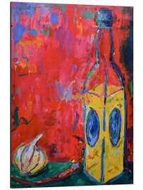 Magnettafel Knoblauch, Chili und Öl