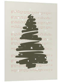 Stampa su PVC Christmas music tree