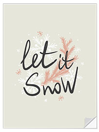 Wandsticker Let it snow