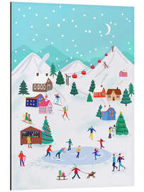 Magnettafel Weihnachtsdorf