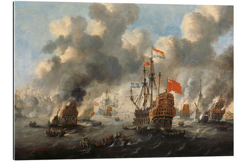 Galleriprint English fleet before Chatham