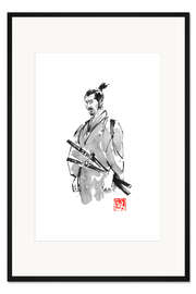 Gerahmter Kunstdruck Enttäuschter Samurai