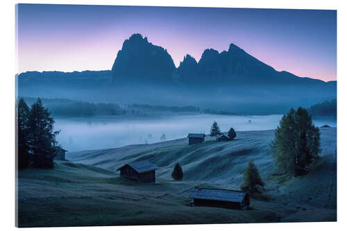 Quadro em acrílico Seiser Alm before sunrise