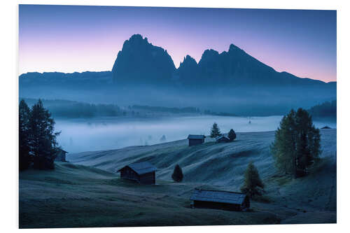 Quadro em PVC Seiser Alm before sunrise