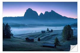 Wall sticker Seiser Alm before sunrise