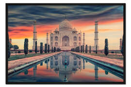 Gerahmter Kunstdruck Indischer Sonnenaufgang