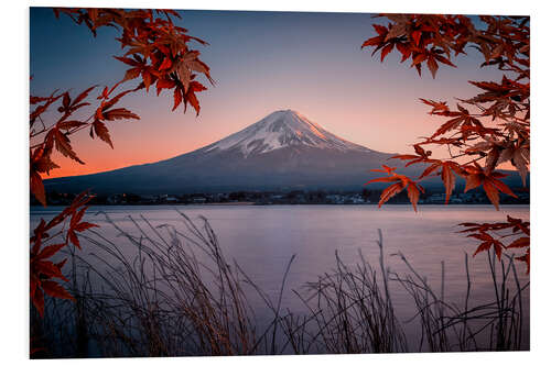 Tableau en PVC Mt Fuji at dusk