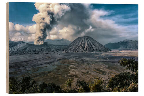 Quadro de madeira Bromo National Park