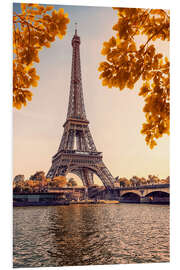 Foam board print Autumn in Paris