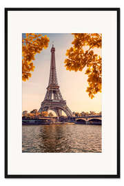 Gerahmter Kunstdruck Herbst in Paris