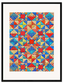 Framed art print Amish Quilt