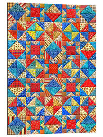 Tableau en plexi-alu Amish Quilt