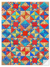 Naklejka na ścianę Amish Quilt