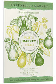 Magnettafel Portobello Market London - Organic Pears