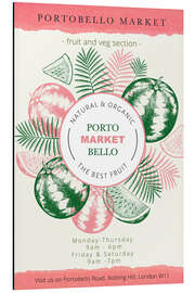 Magnettafel Portobello Market London - Organic Watermelons